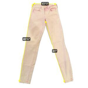 Gap Jeans Womens 4x27XL Pink Universal Legging High Rise Stretch Denim Pants